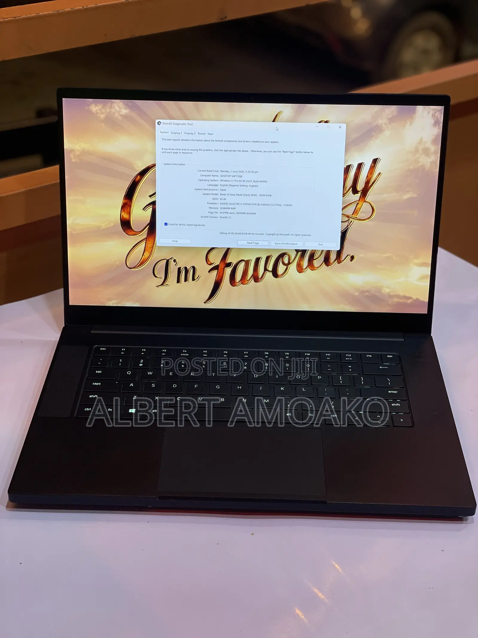 Laptop Razer Blade 16GB Intel Core i7 SSD 512GB