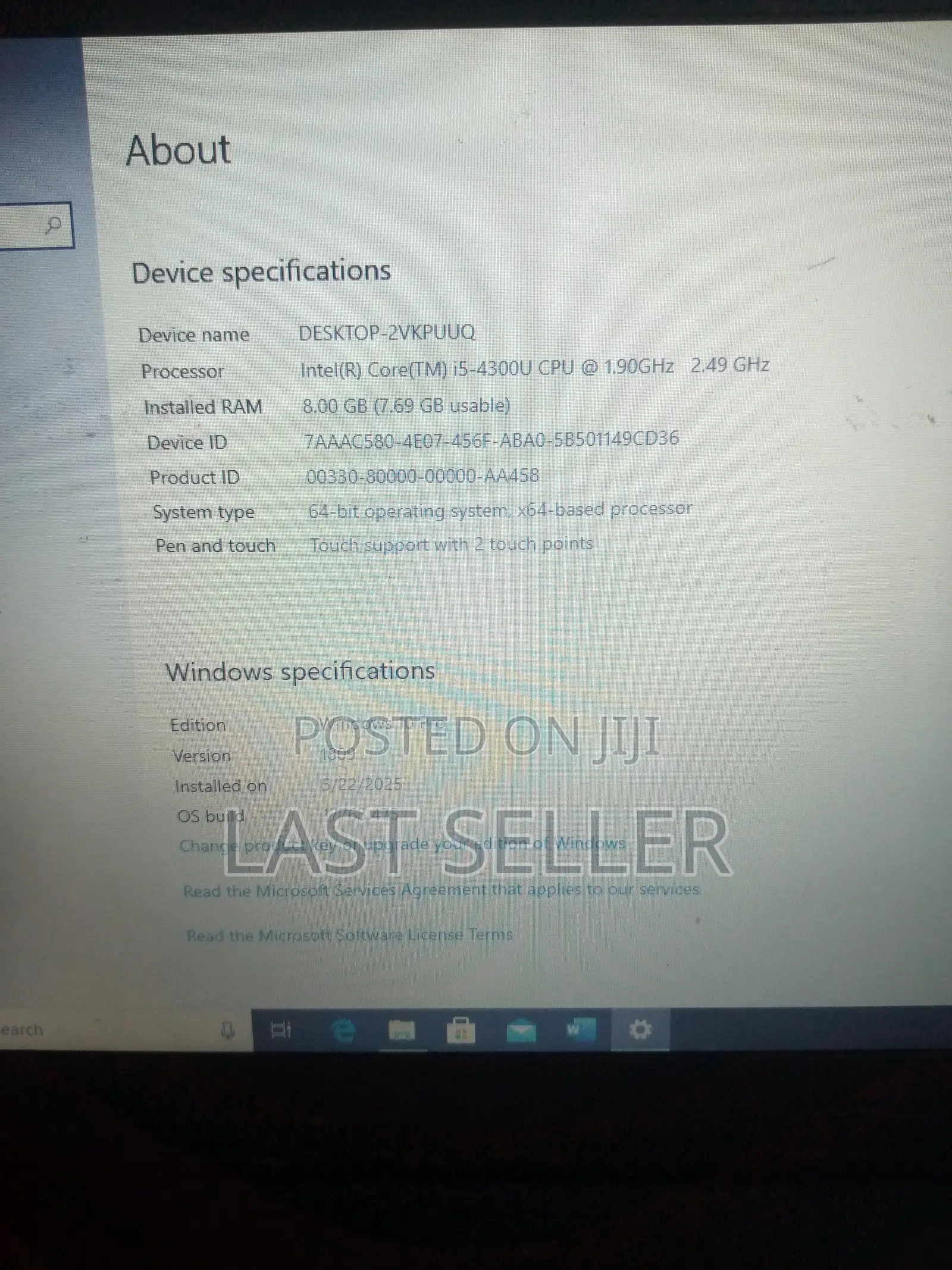 Laptop Lenovo ThinkPad T440p 8GB Intel Core i5 HDD 256GB