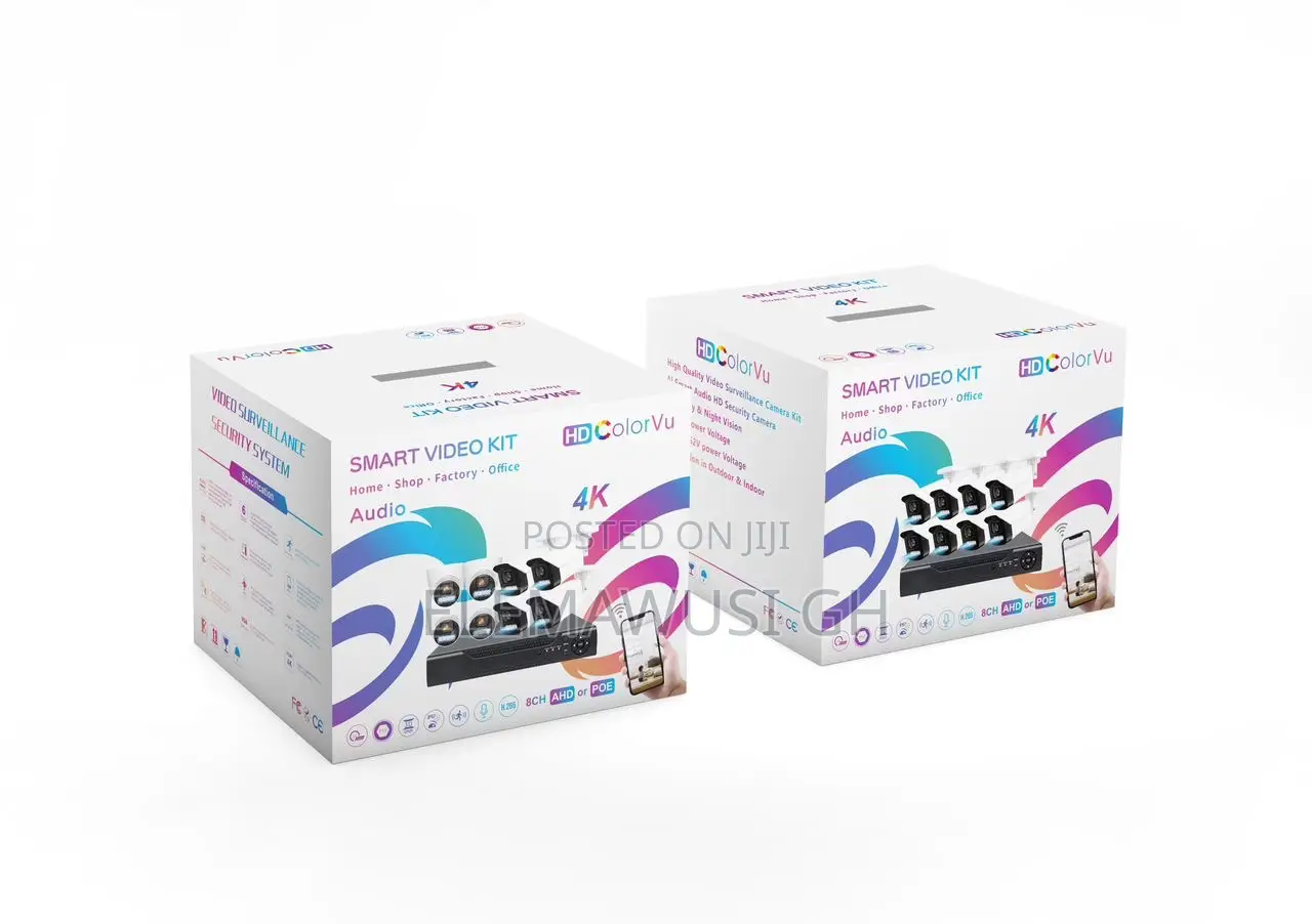 4 Chanel Smart Surveillance CCTV Camera (Remote Monitoring 2way Audio