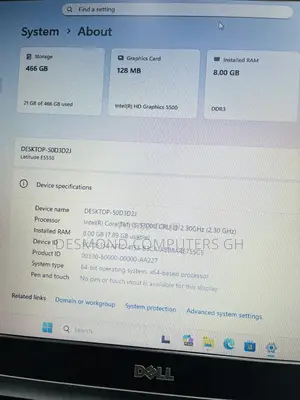 Laptop Dell Latitude E5550 8GB Intel Core i5 HDD 500GB