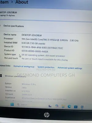 Laptop HP 15 8GB Intel Core i3 SSD 256GB