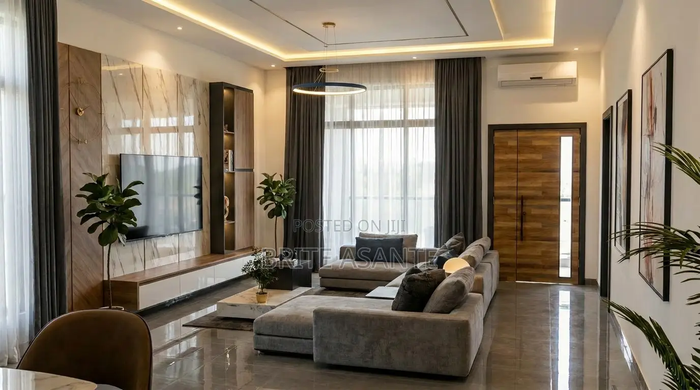 3d Four Bedrooms and Archtecture Plan 40ftx100ft