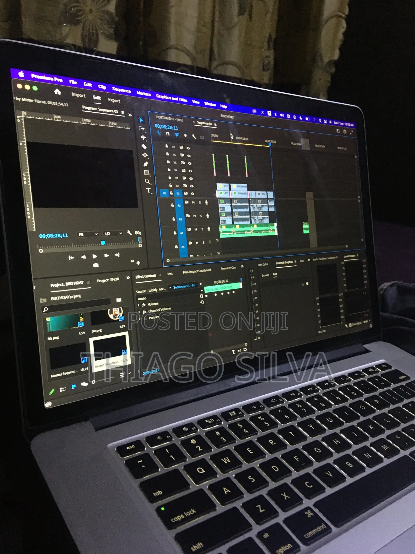 Laptop Apple MacBook Pro 2015 16GB Intel Core i7 SSD 512GB