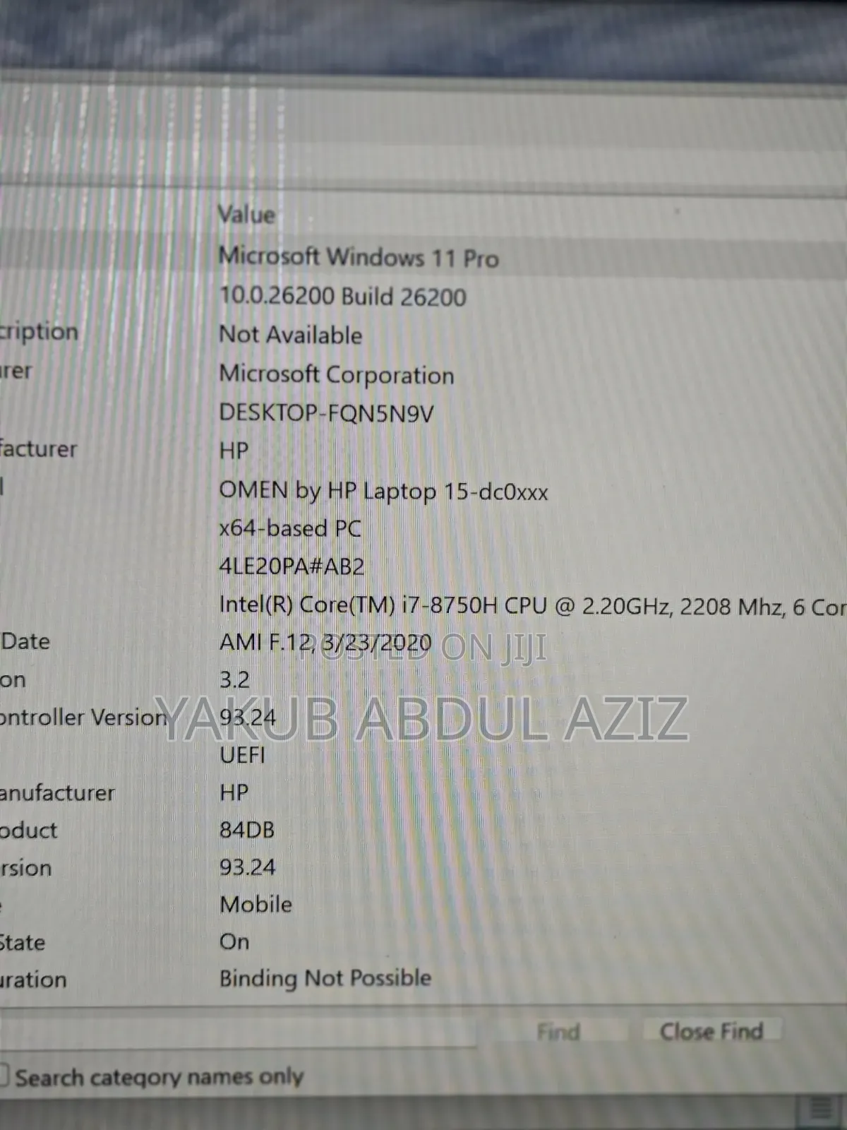 Laptop HP Omen 15 16GB Intel Core i7 HDD+SSD 1T