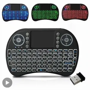 Mini Wireless Keyboard With RGB Backlight, 2.4ghz Wireless Mouse