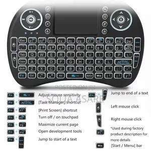 Mini Wireless Keyboard With RGB Backlight, 2.4ghz Wireless Mouse