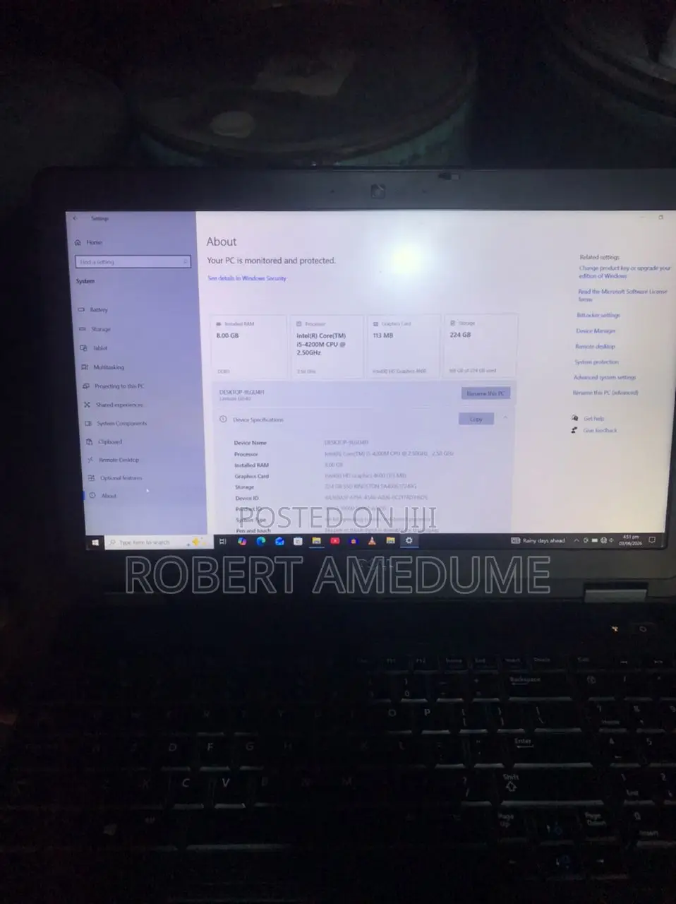 Laptop Dell Latitude E6540 8GB Intel Core i5 SSD 256GB