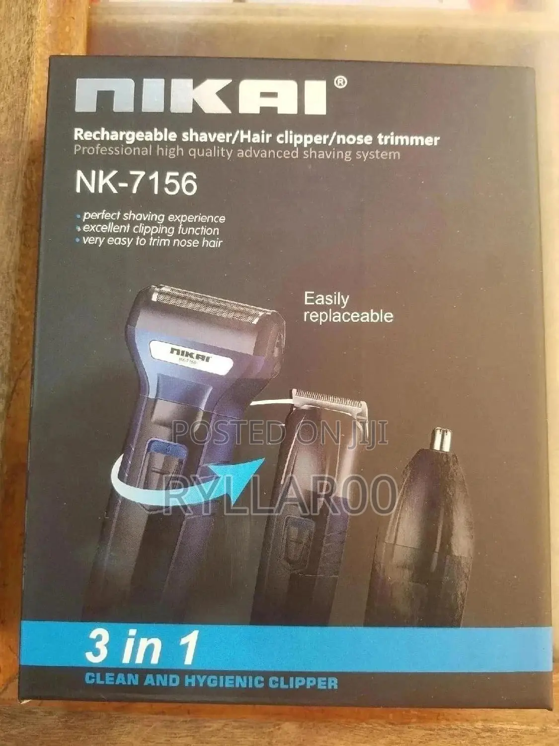 Nikai Rachargeable Shaver, Hair Clipper and Nose Trimmer