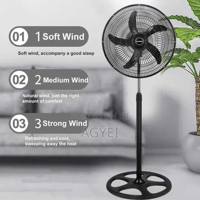 Hansen 18 Inch 3-Speed Low Noise Standing Fan