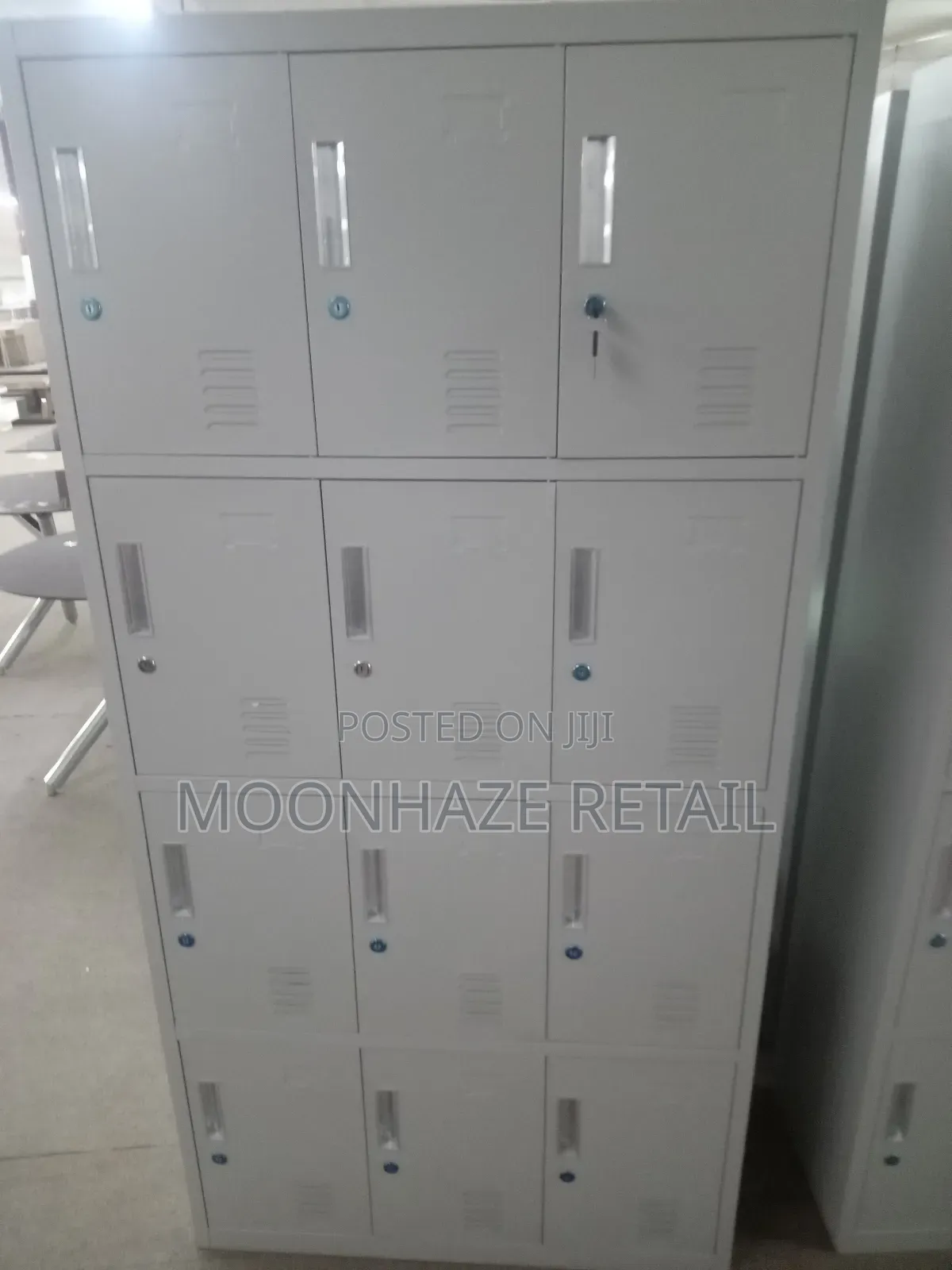 Heavy-Duty 12-Compartment Steel Locker for Office
