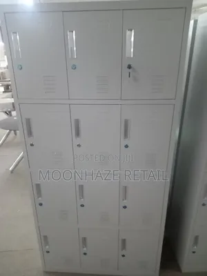 Heavy-Duty 12-Compartment Steel Locker for Office