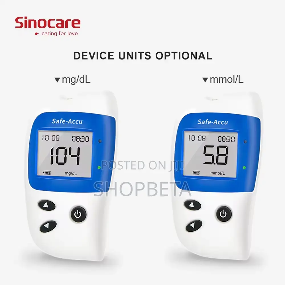 Blood Sugar Monitor Glucometer + 50 Test Strips | Fast Results at Home