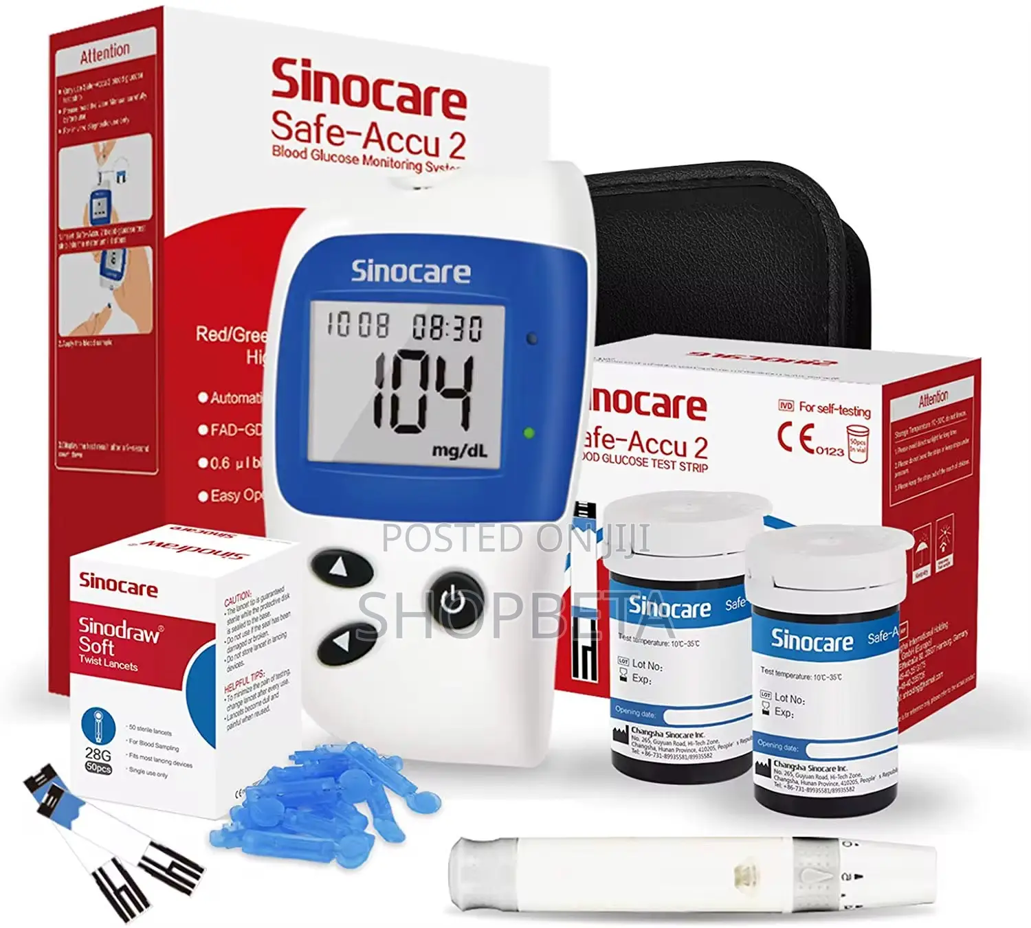 Blood Sugar Monitor Glucometer + 50 Test Strips | Fast Results at Home
