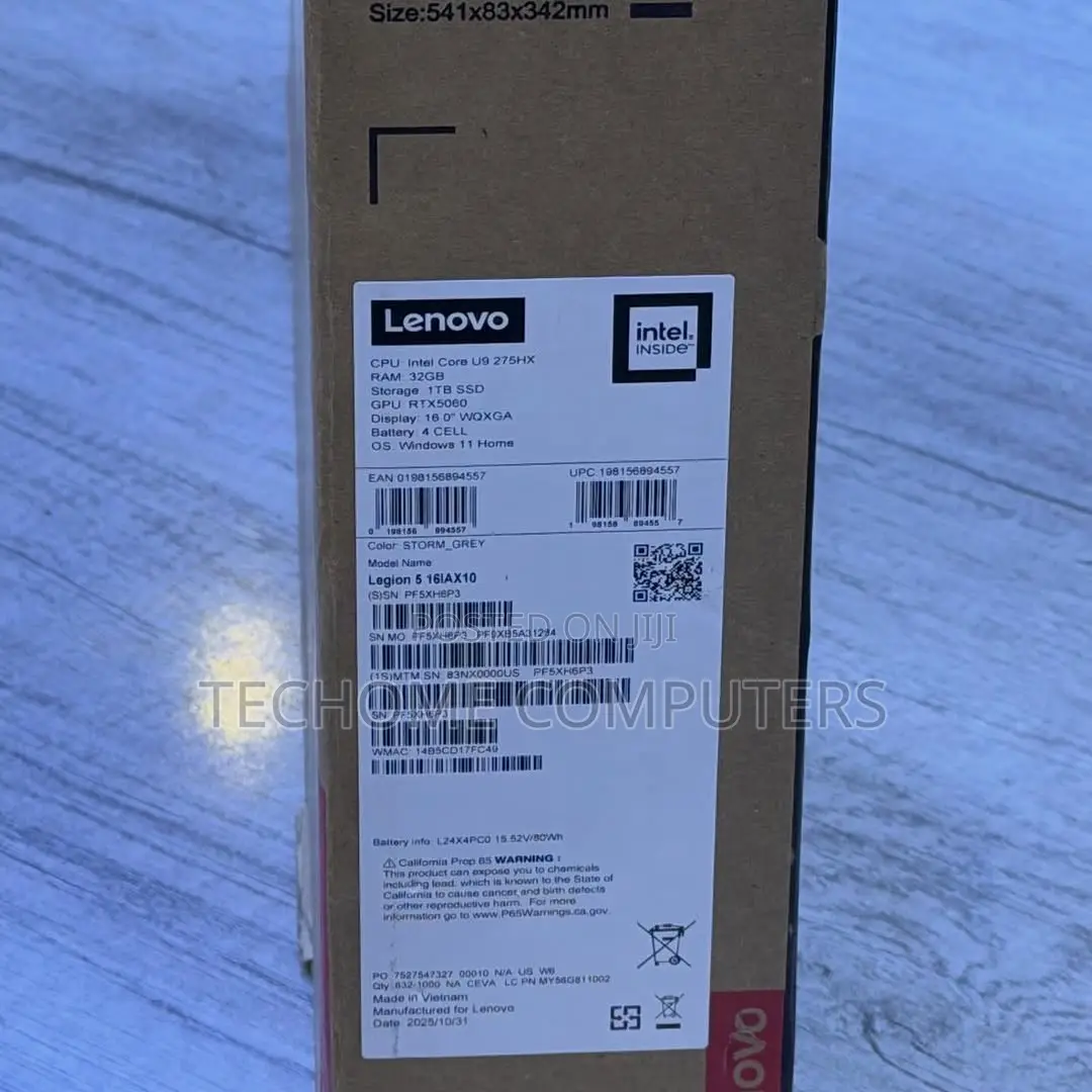 New Laptop Lenovo Legion 5 32GB Intel Core Ultra 9 SSD 1T