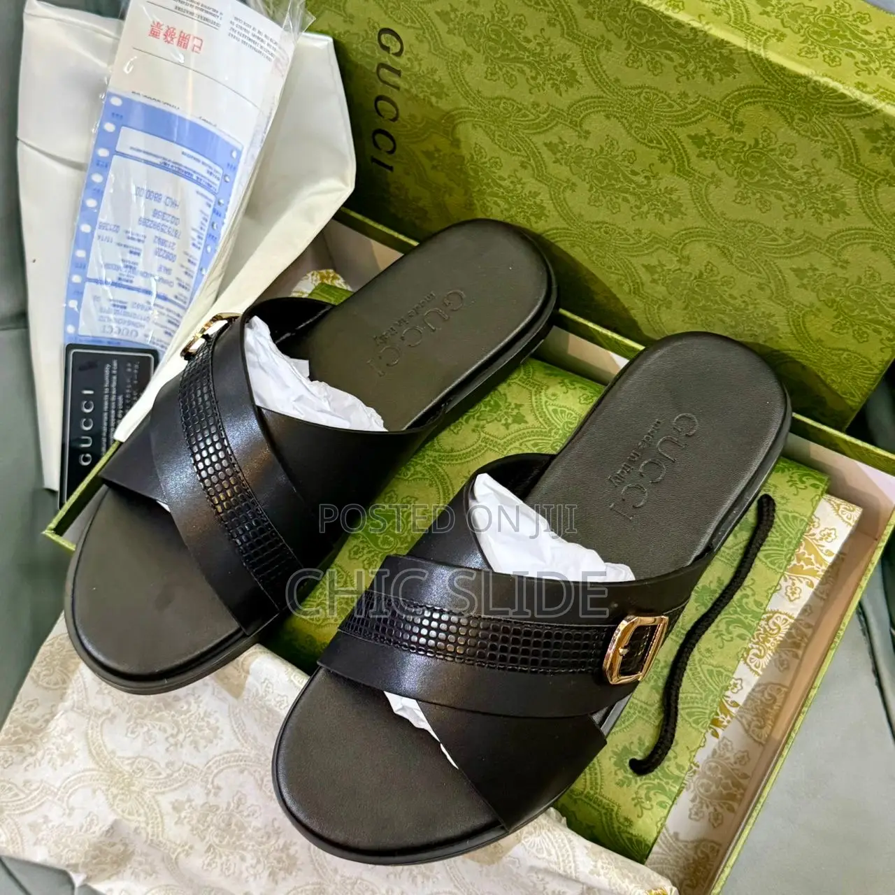 Cross Strap Slides