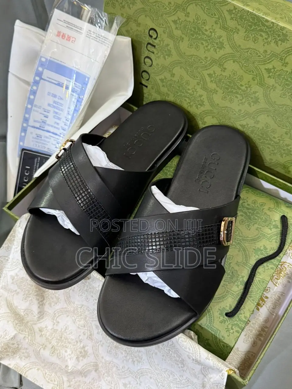 Cross Strap Slides