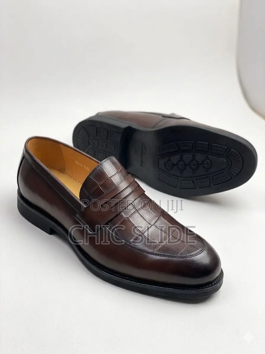 Croc Skin Loafers