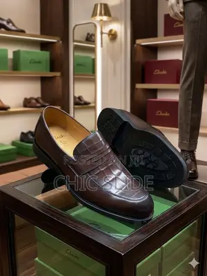 Croc Skin Loafers