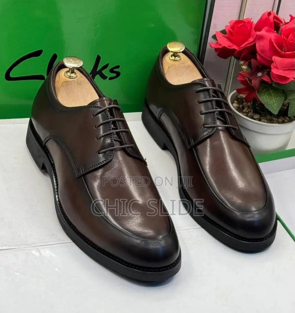 Coffee/Black Lace-Ups Shoes