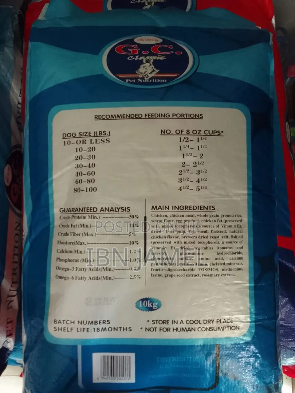 G C Classic for All Life Stage Dogs Food.