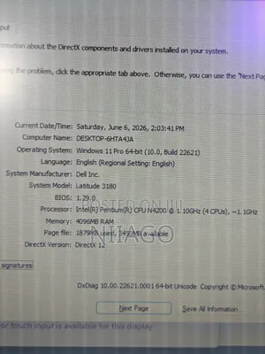 Laptop Dell Latitude 11 3180 4GB Intel SSD 128GB