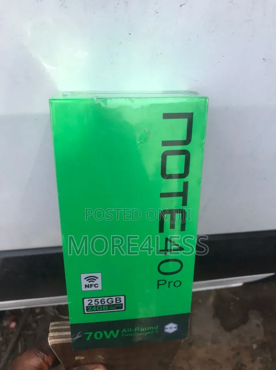 New Infinix Note 40 Pro 256 GB Black