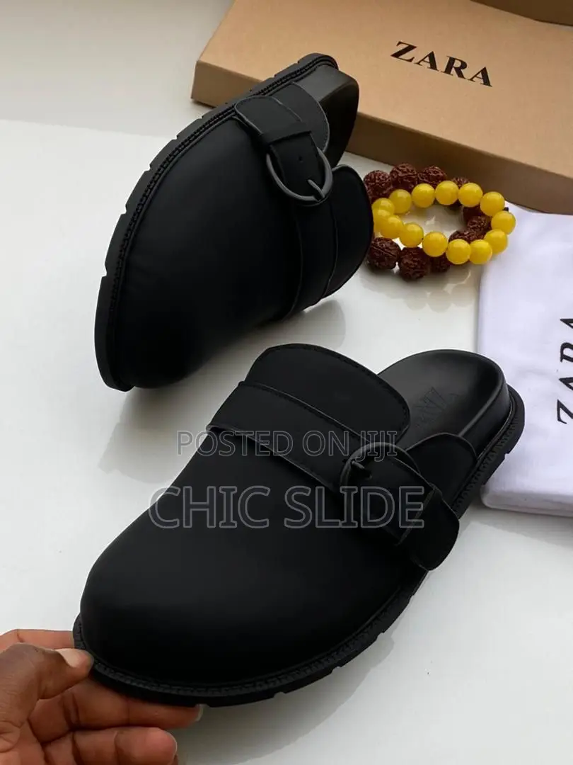 Round Buckle Mules