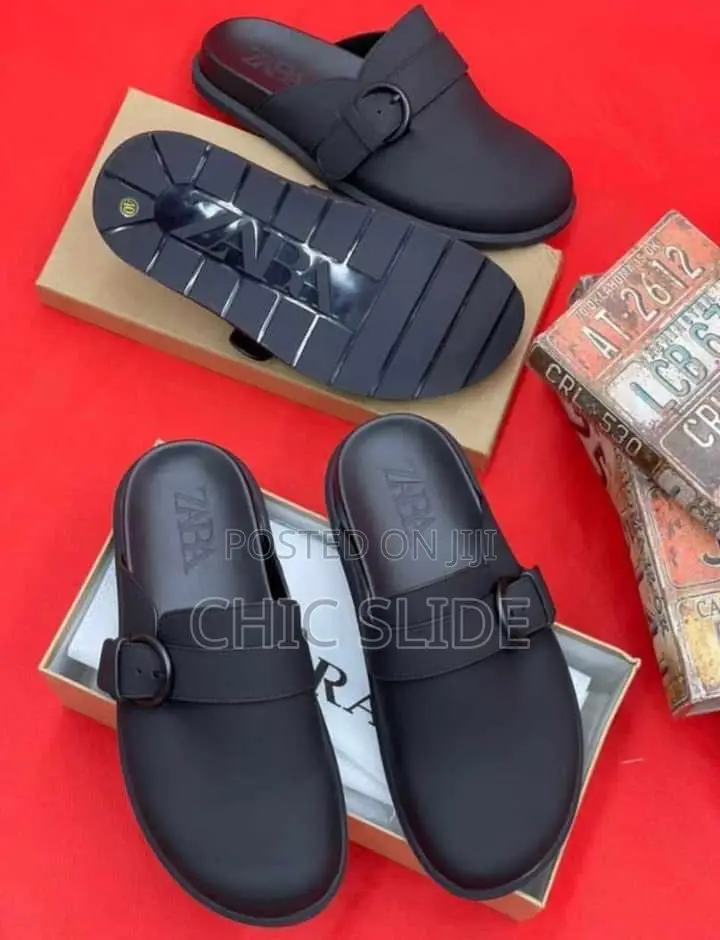 Round Buckle Mules