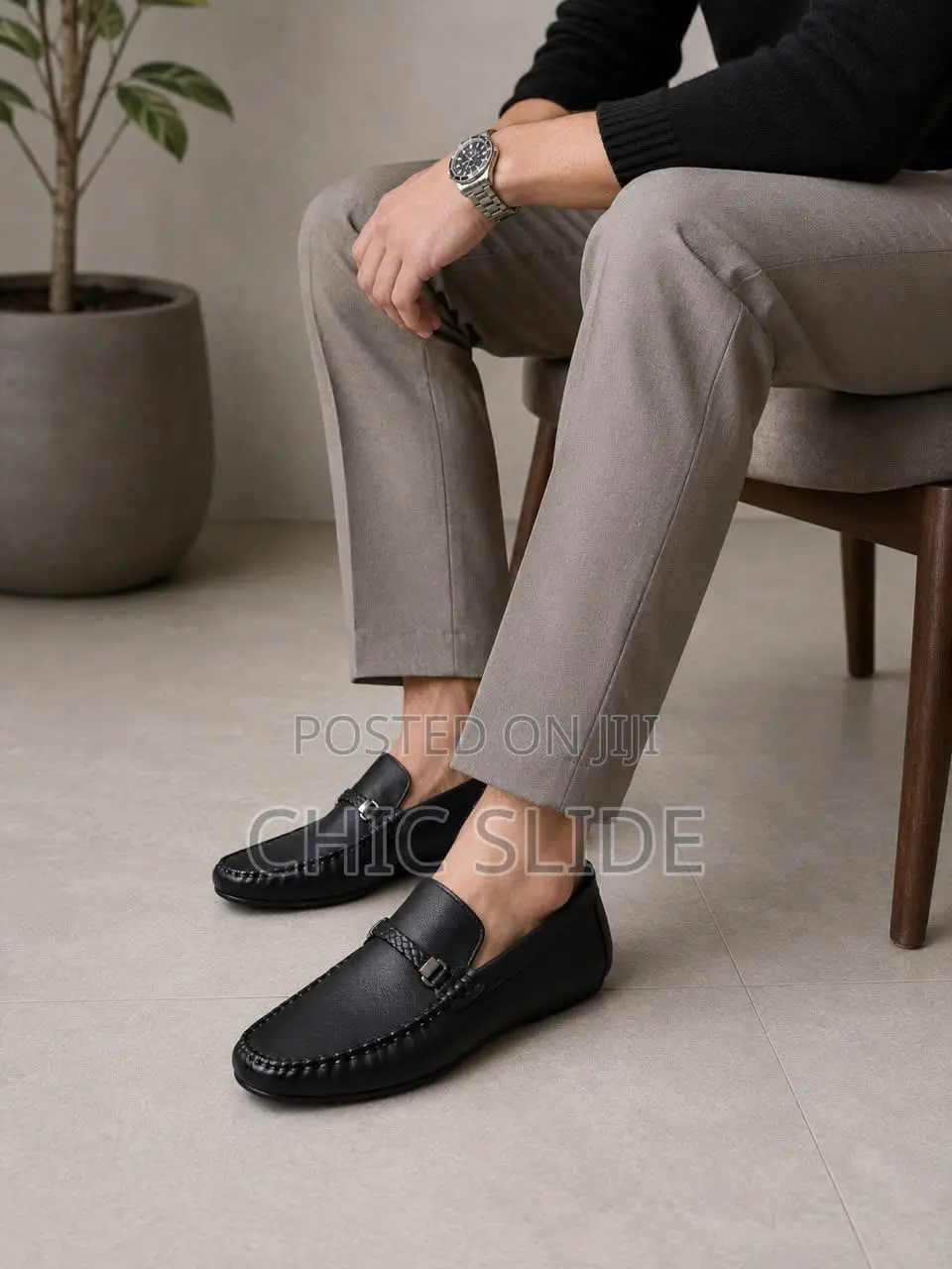 Braided Strap Loafers