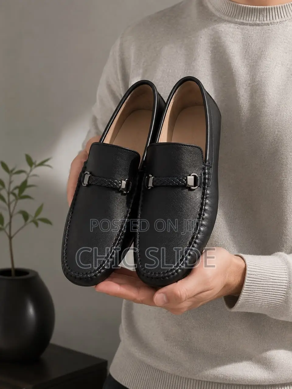 Braided Strap Loafers