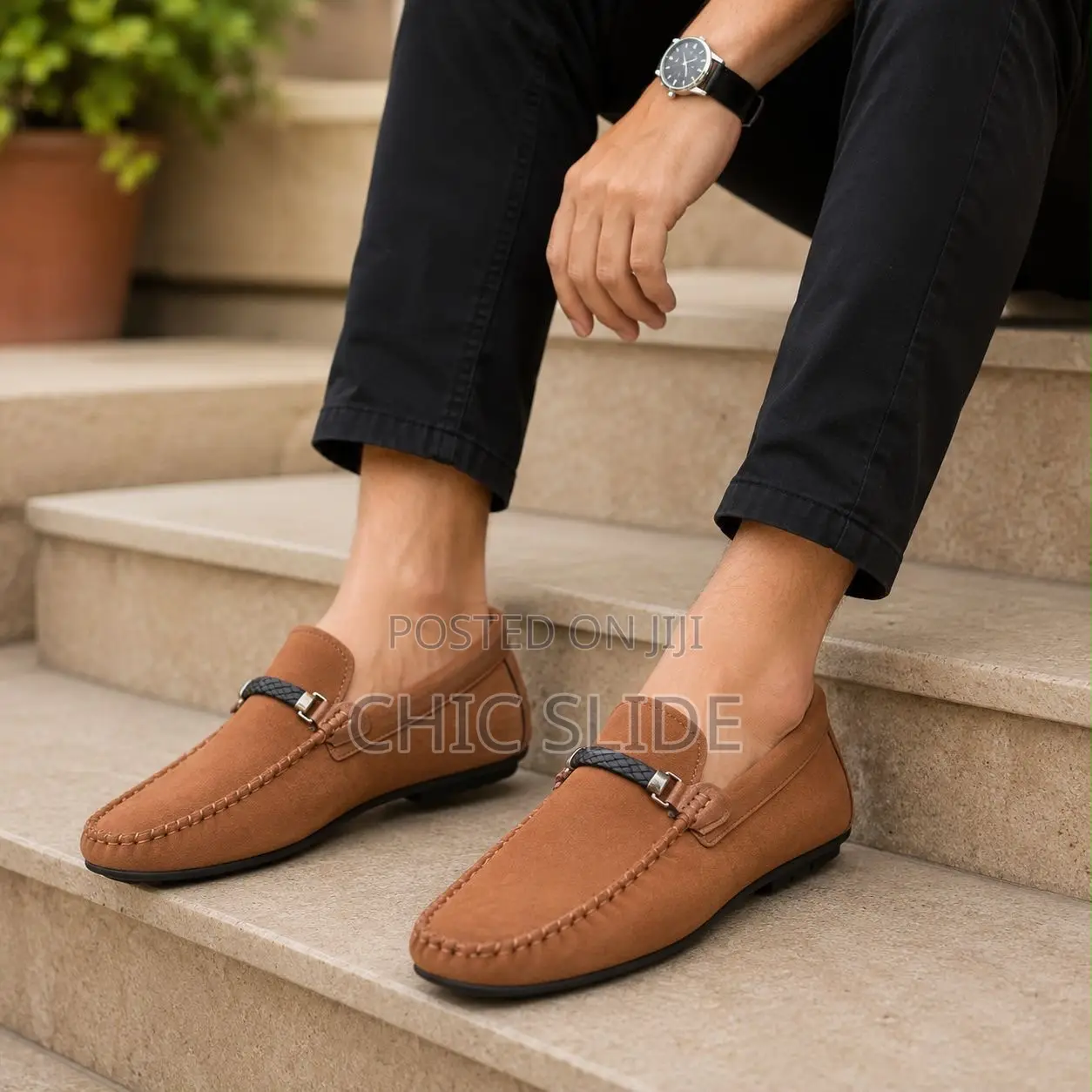 Braided Strap Loafers