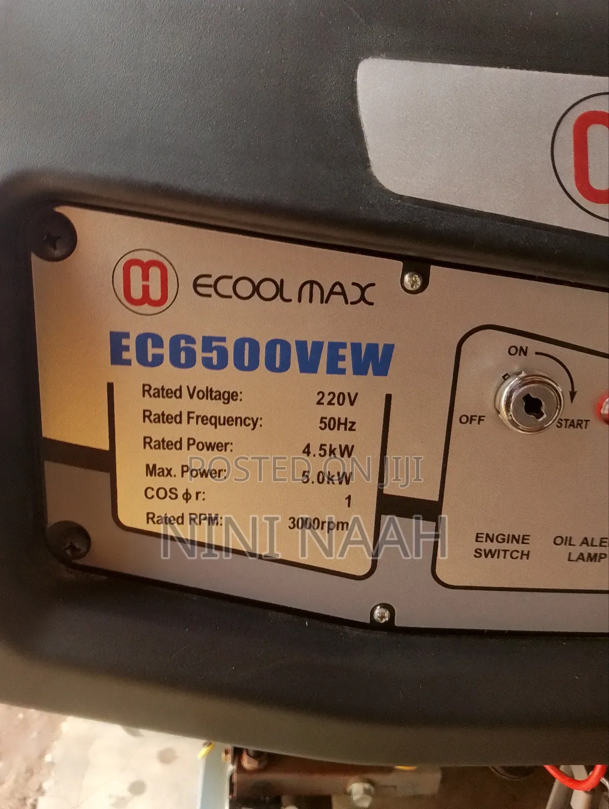 Ec6500vew Ecoolmax Generator Key Start