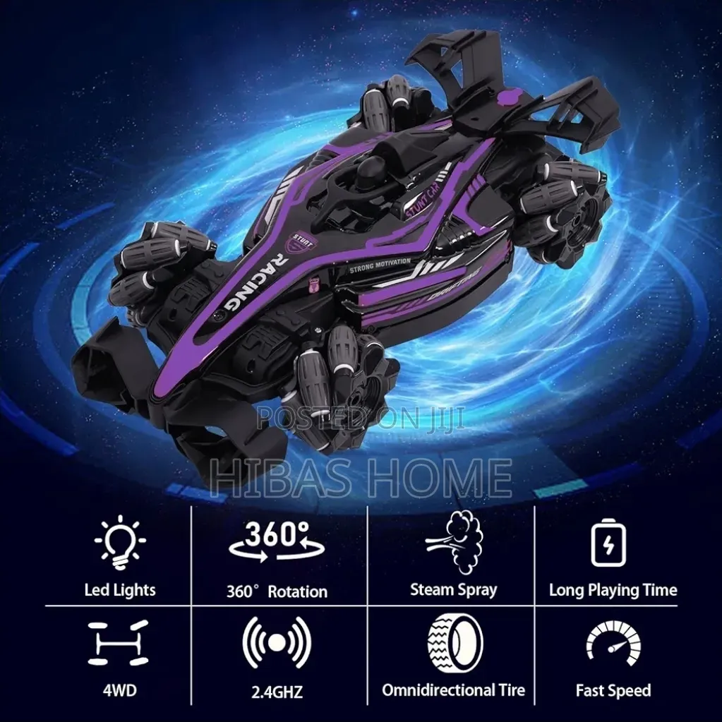 Rc Cars Gesture Sensing Stunt Car for Kids, 2.4ghz 4wd Fast Remote