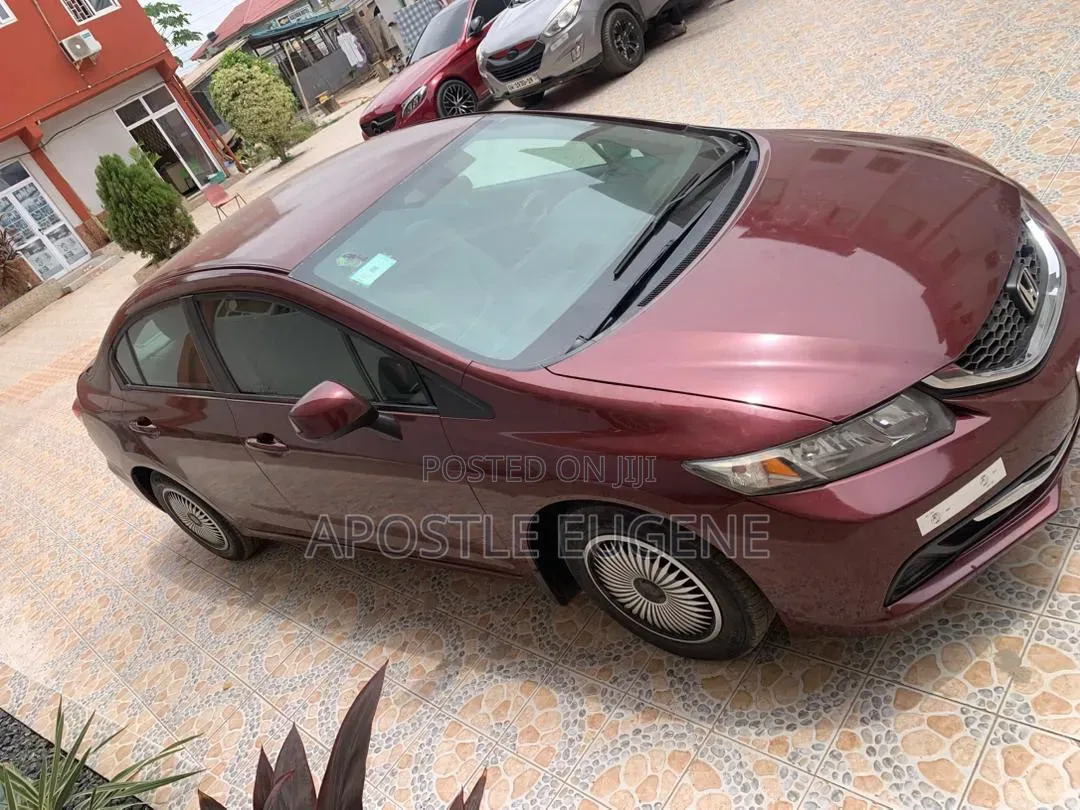 Honda Civic LX 4dr Sedan (1.8L 4cyl CVT) 2014 Red