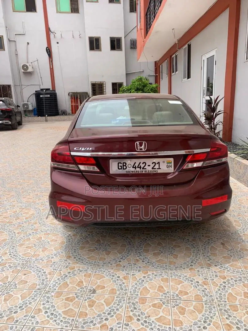 Honda Civic LX 4dr Sedan (1.8L 4cyl CVT) 2014 Red