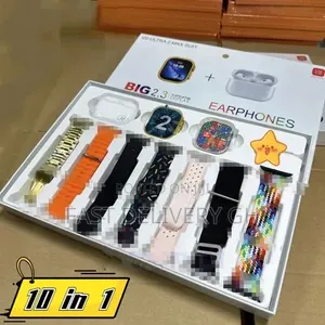 I20 Ultra Max Smart Watch Ultra 10 In1 Waterproof 7 Straps