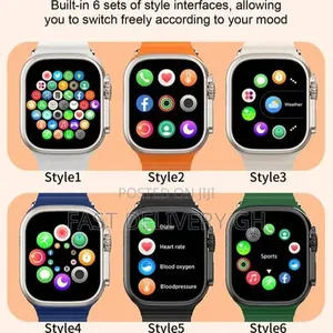 I20 Ultra Max Smart Watch Ultra 10 In1 Waterproof 7 Straps
