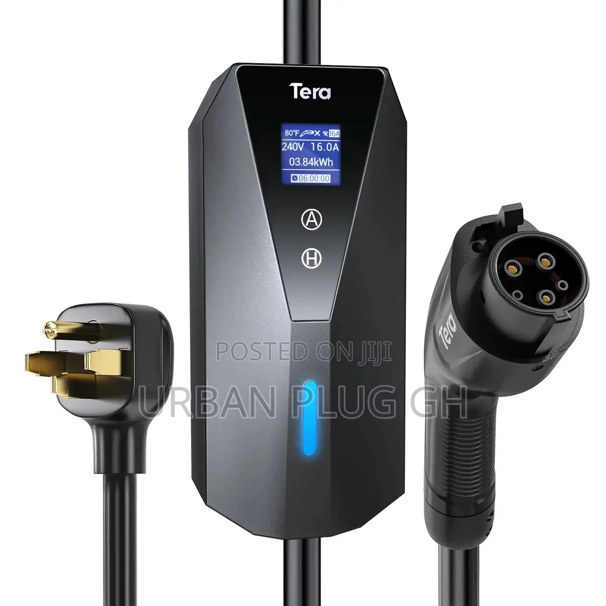 16a 240v Level 1 2 Black Portable Ev Charger P02 for Sae J1772