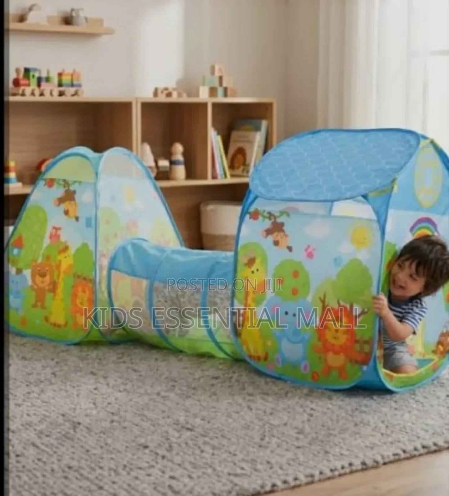 3 in 1 Play Tunnel Tent Set Kids