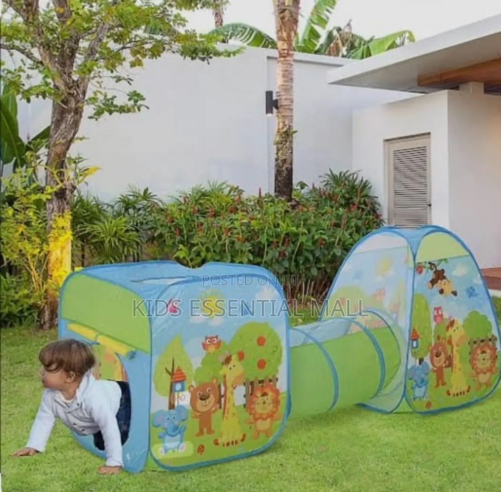 3 in 1 Play Tunnel Tent Set Kids