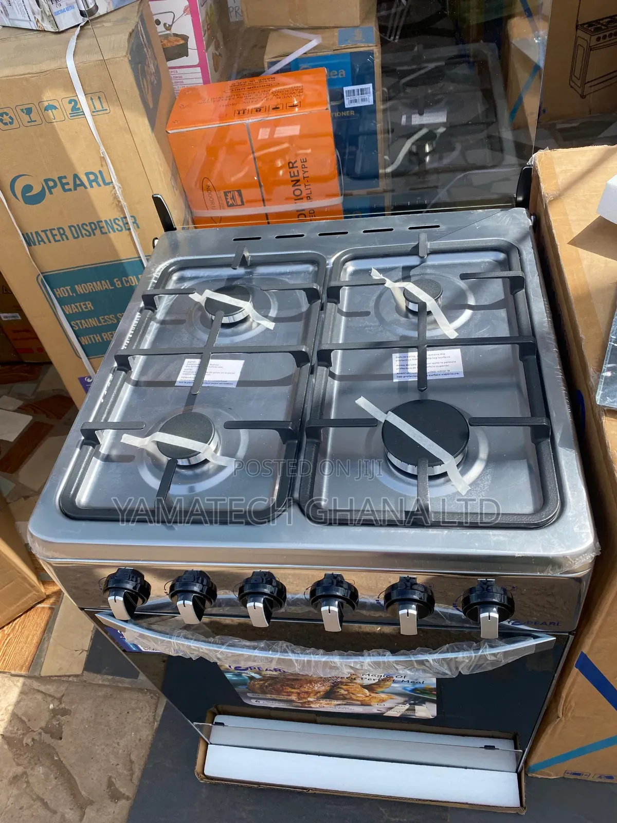 Pearl 60x60 Automatic Ignition Gas Stove With Oven and Grill