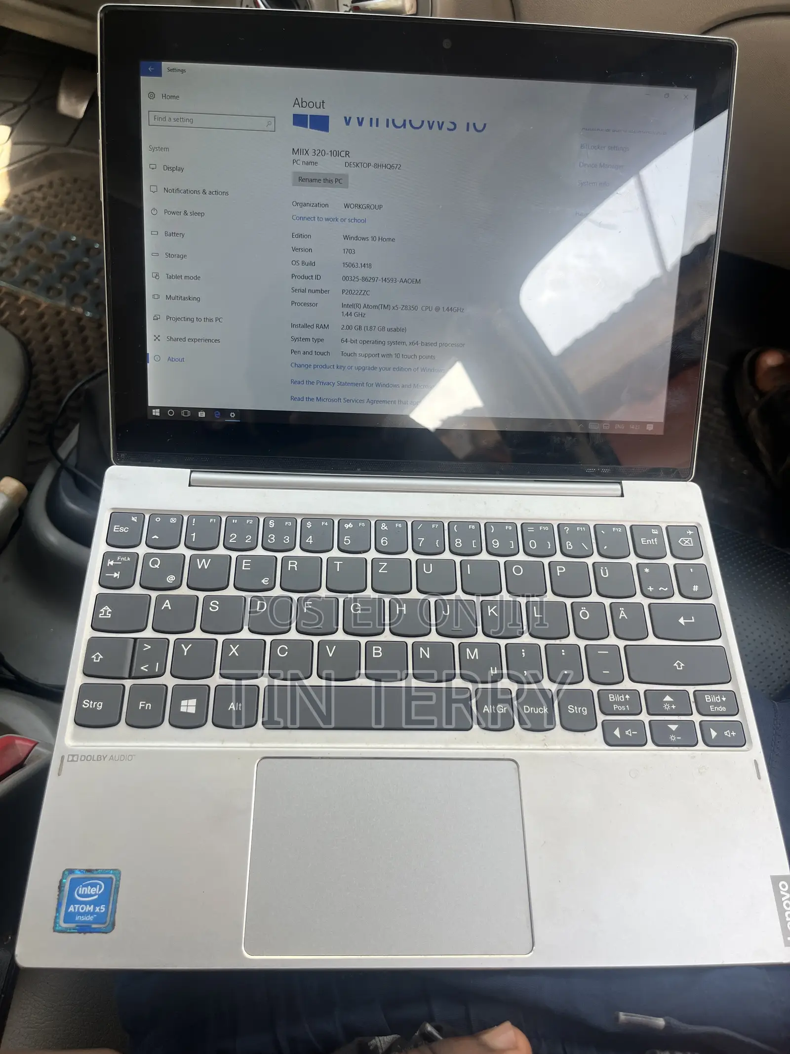 Laptop Lenovo Miix 630 2GB Intel Atom SSD 32GB