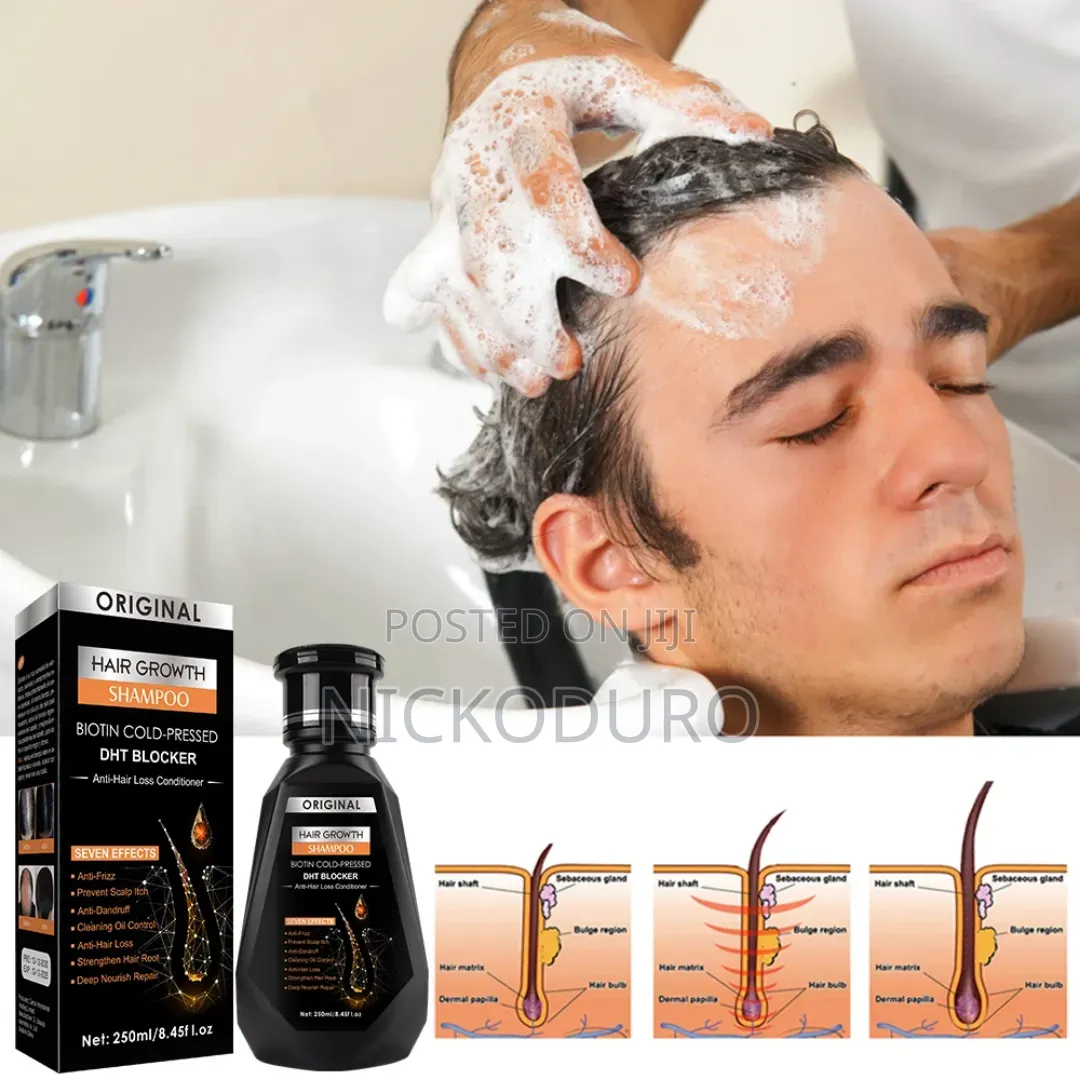 Hair Growth Biotin Shampoo/Conditioner-DHT Blocker-! 