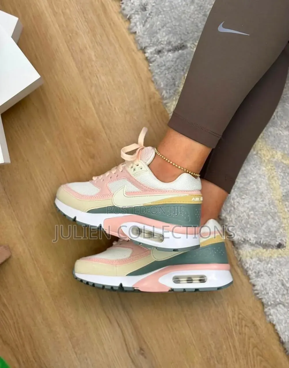 Nike Air Max Bw Green Pink and Cream