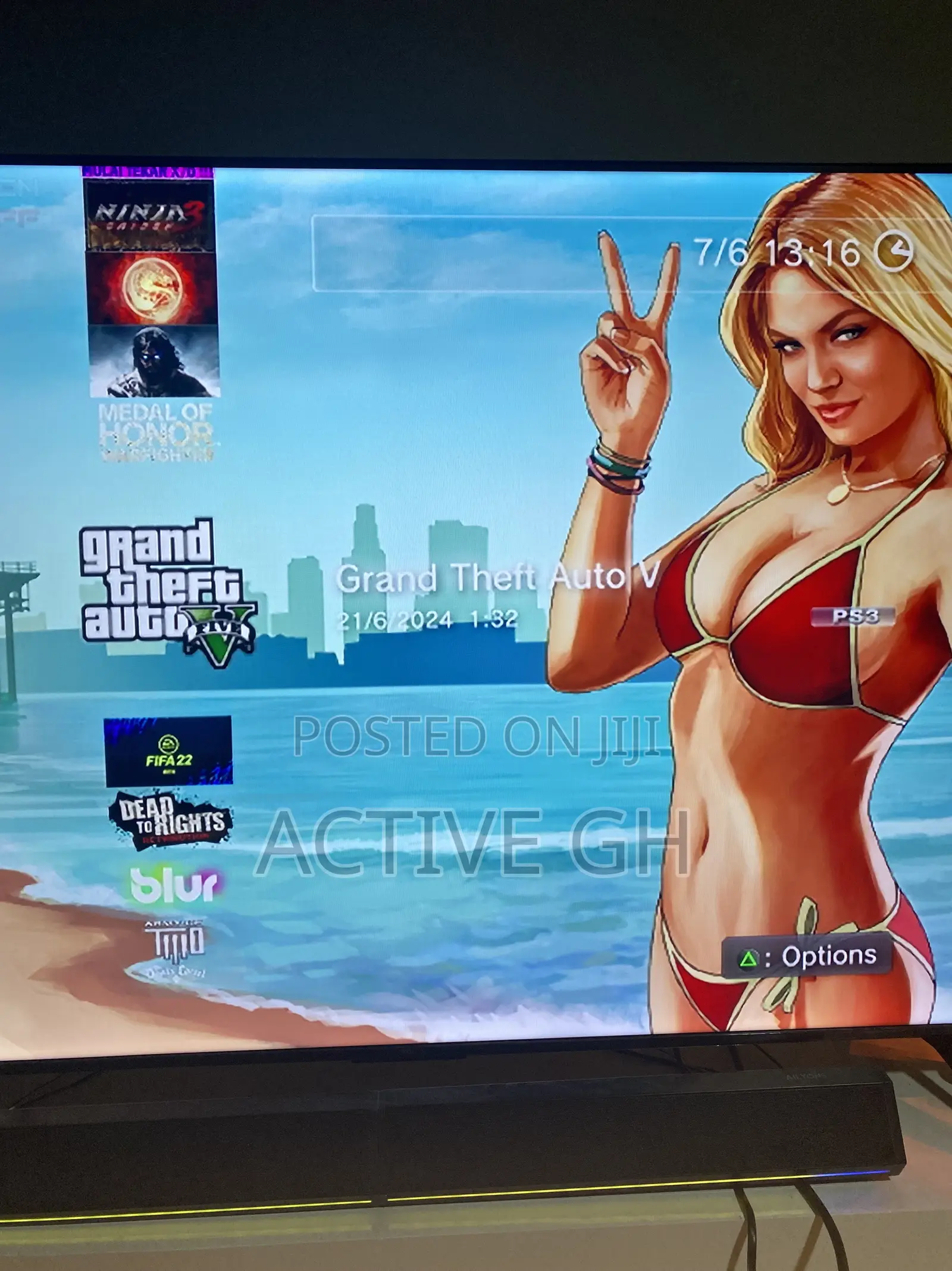 Ps3 Console With 11games and 3pads
