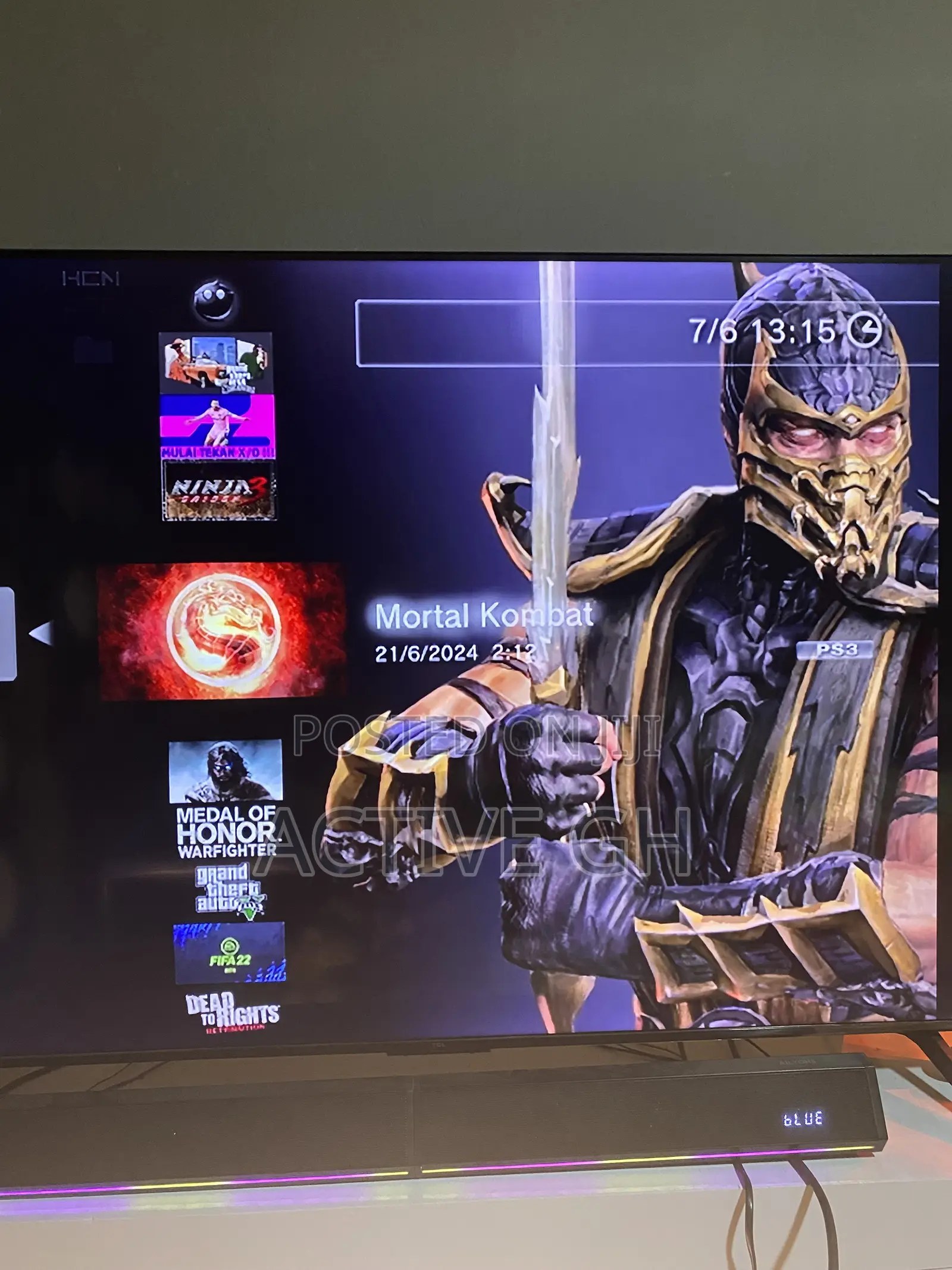 Ps3 Console With 11games and 3pads