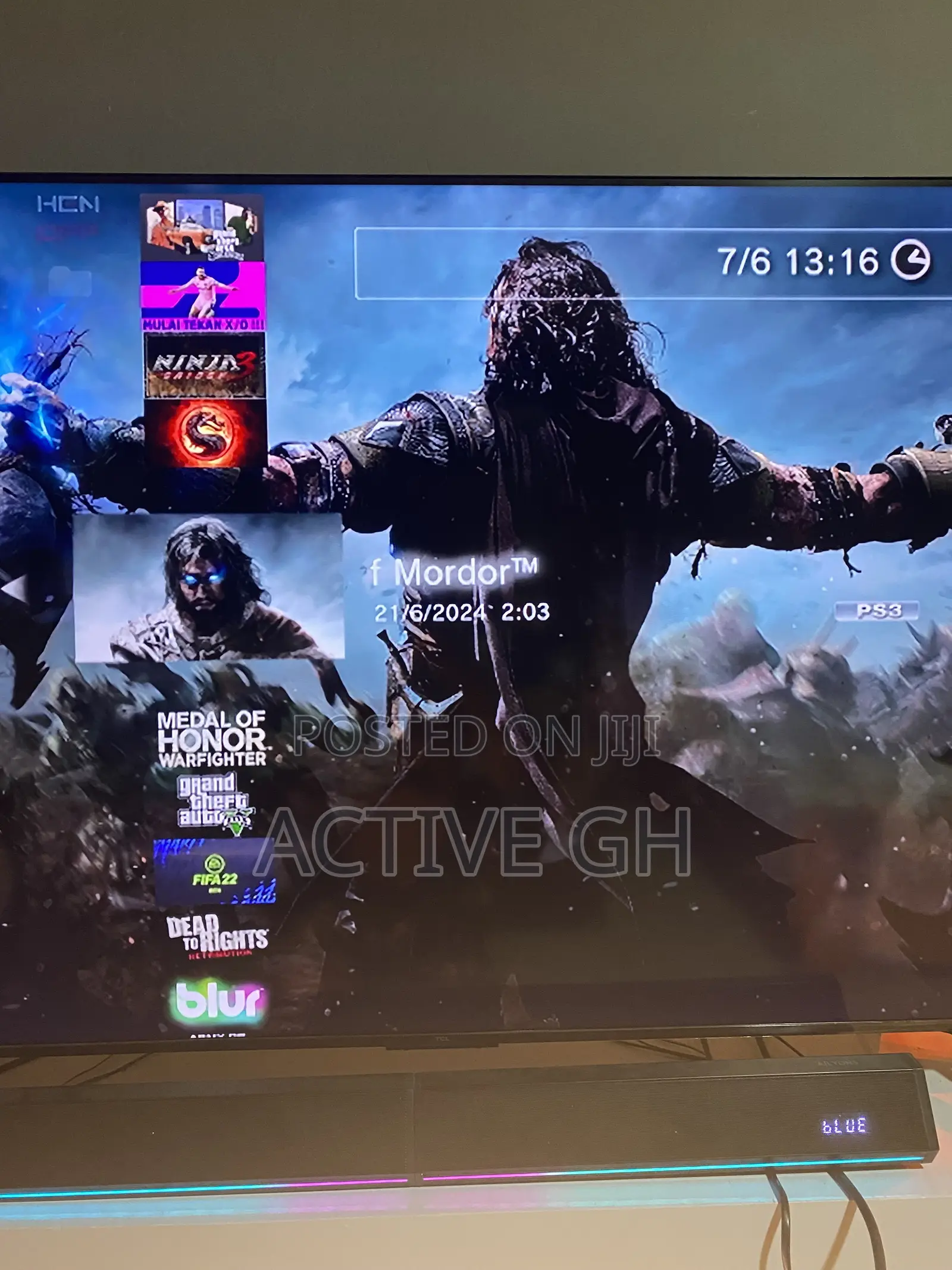 Ps3 Console With 11games and 3pads