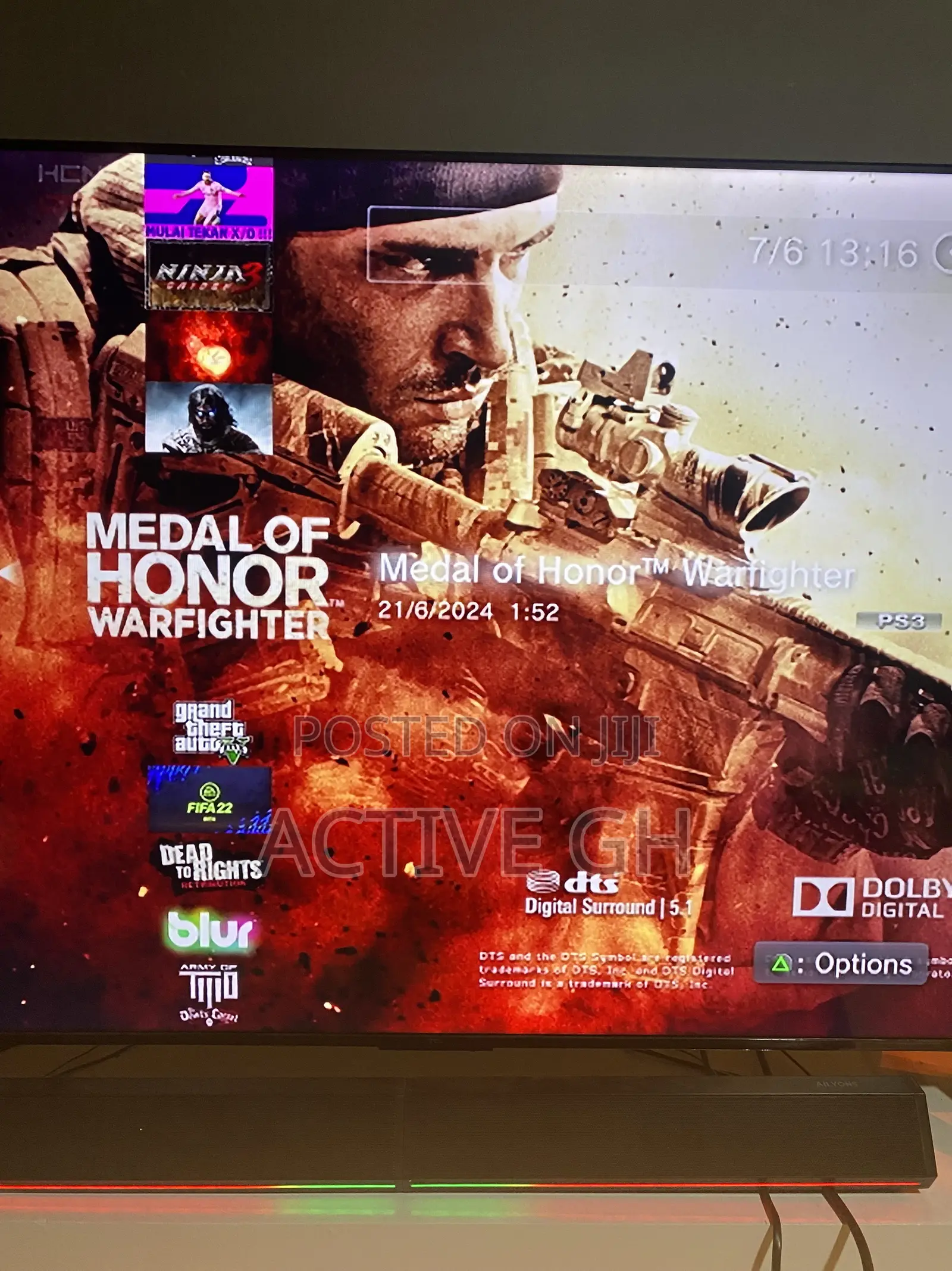 Ps3 Console With 11games and 3pads