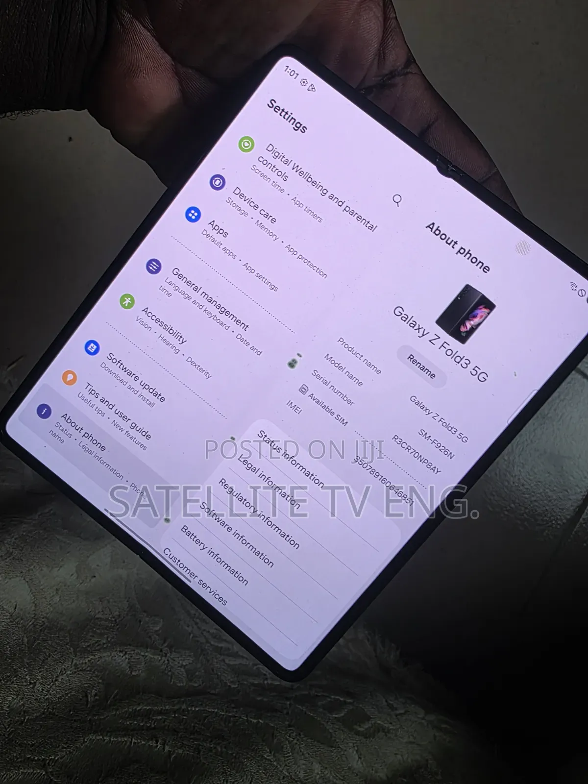 Samsung Galaxy Z Fold3 5G 256 GB Black