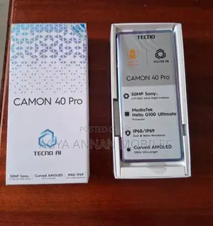 New Tecno Camon 40 Pro 5G 256 GB Purple
